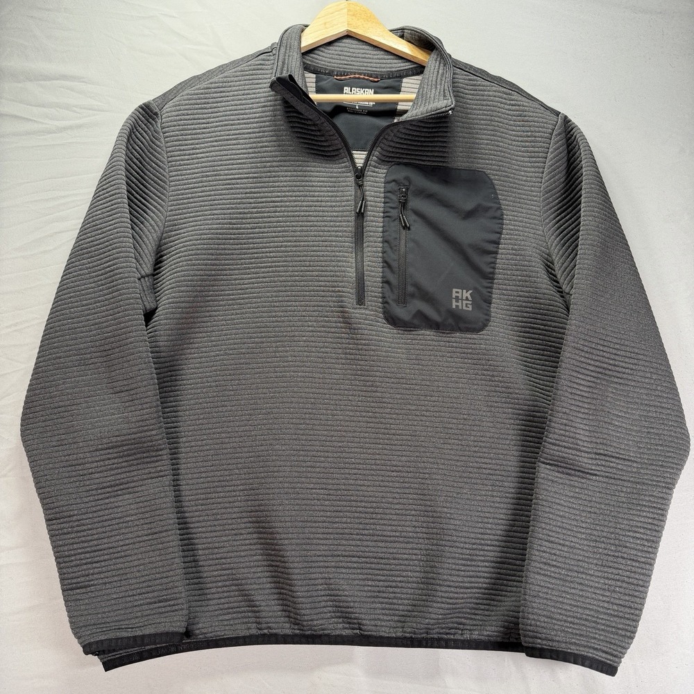 Alaskan Hardgear Duluth Trading Blackburn 1/4 Zip Mock Pullover Mens Large AKHG